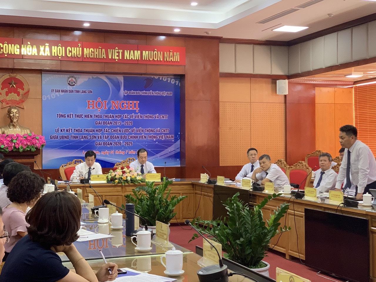 UBND tỉnh Lạng sơn và VNPT tổng kết thỏa thuận hợp tác giai đoạn 2015-2020 và thực hiện thỏa thuận hợp tác chiến lược về viễn thông - công nghệ thông tin giai đoạn 2020-2025 UBND tỉnh Lạng sơn và VNPT tổng kết thỏa thuận hợp tác giai đoạn 2015-2020 và thực hiện thỏa thuận hợp tác chiến lược về viễn thông - công nghệ thông tin giai đoạn 2020-2025